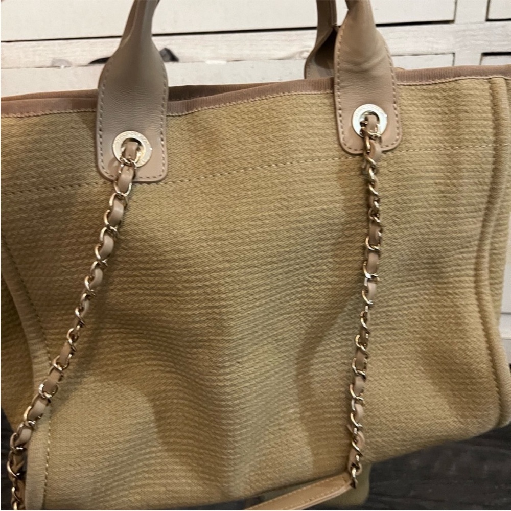 Authentic medium Chanel deauville tote bag
